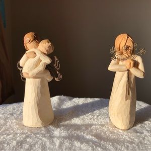 Willow tree -2 figurines - “Angels Embrace” and “Friendship”